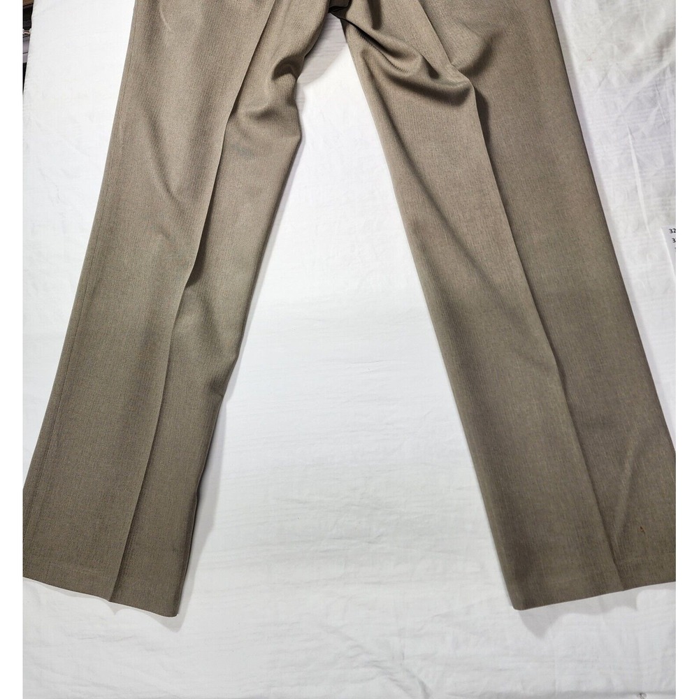 Kenneth Cole Pants Mens Size 34x34 Khaki Casual Button Zip Flat Front Belt Loops - Picture 10 of 16